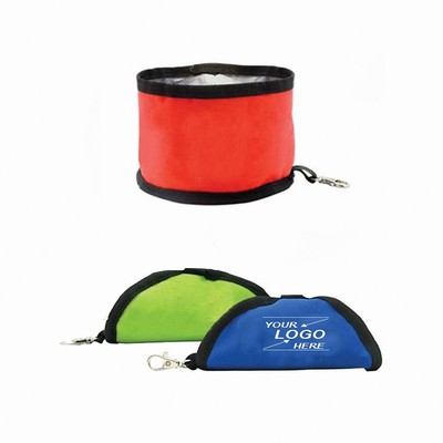 Collapsible Waterproof Oxford Dog Bowl