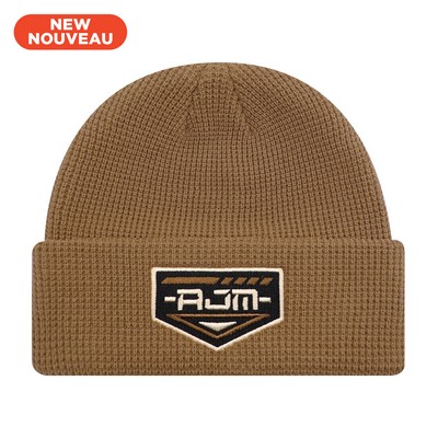 Acrylic Waffle Knit Cuff Toque