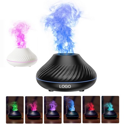 130ml Aromatherapy Essential Oil Diffuser Colorful Flame Desk Air Humidifier with USB Powered