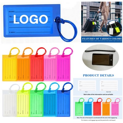 Colorful Plastic Pvc Luggage Tag