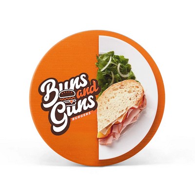 3.5" x 2mm Circular Pulpboard Coaster - Full color print - Single-sided