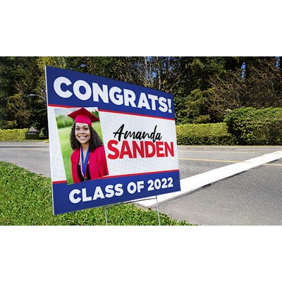 18" X 12" 4mm Corrugated Plastic Sign (Full Color UV Printing)