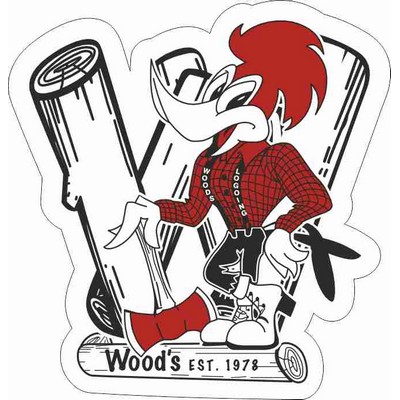 Decal On White Vinyl Material - (2"X3") Full Color