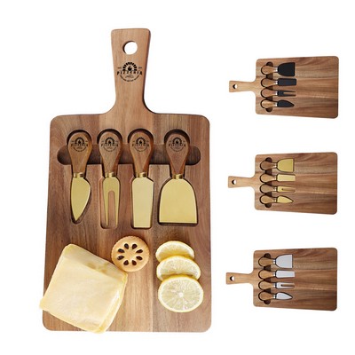 Three Colors Acacia Cheese Set