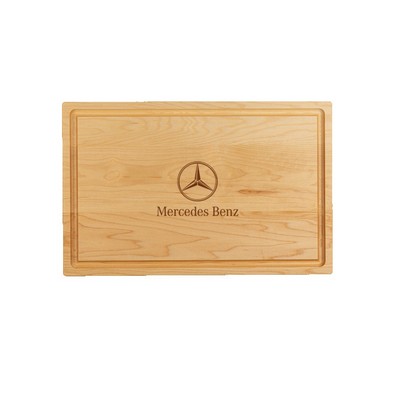 Large Maple Cutting Board with Juice Groove 17"x11"x3/4"
