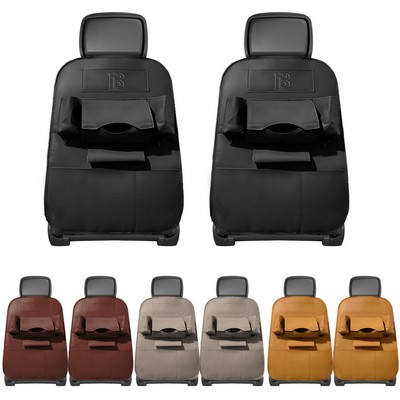 PU Leather Car Backseat Hanging Organizer