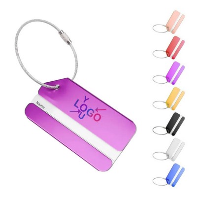 Metallic Plane Travel Bag Identifier