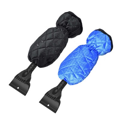 Retractable Ice Snow Scrapers with Gloves Mitt