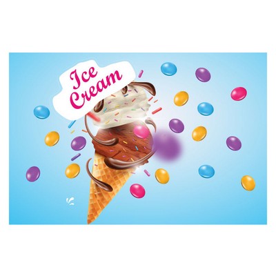 Ice Cream Pre Printed Wall mural 36" x 24"