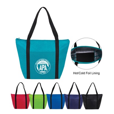 Arctic Zipper Cooler Tote Bag