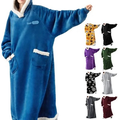 Flannel Winter Thick Lazy Blanket(Ocean)