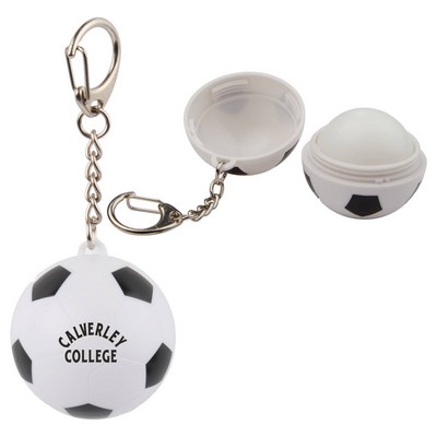 Soccer SPF15 Lip Balm with Keychain