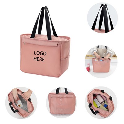 Insulated Lunch Bag Leak Proof Cooler Tote For Picnic Travel Work
