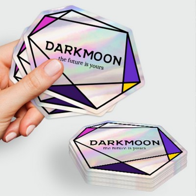 Holographic Die-Cut Sticker Singles (3"x3")