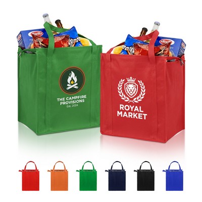 Non-Woven Insulated Shopper Tote Bag Ocean