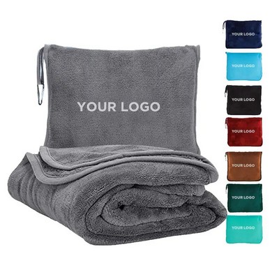 2" 1 Airplane Blanket Travel Blanket Pillow