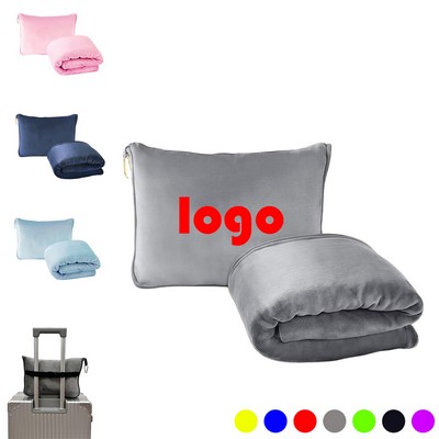 Travel Blanket And Pillow Set