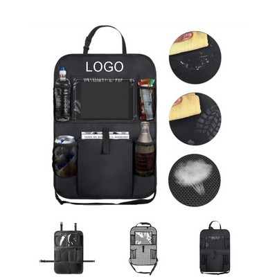 Oxford Car Back Seat Organizer W/ Tablet Holder