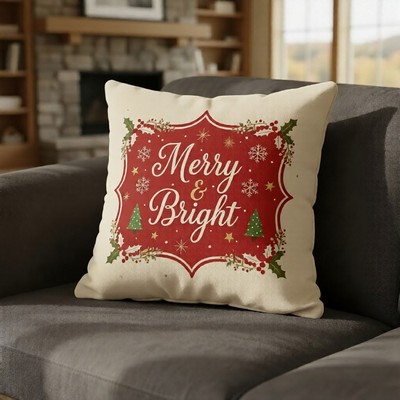 Custom Double-Sided Velvet Plush Throw Pillow with Insert