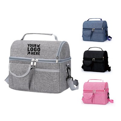 Double Layer Insulated Cooler Bag