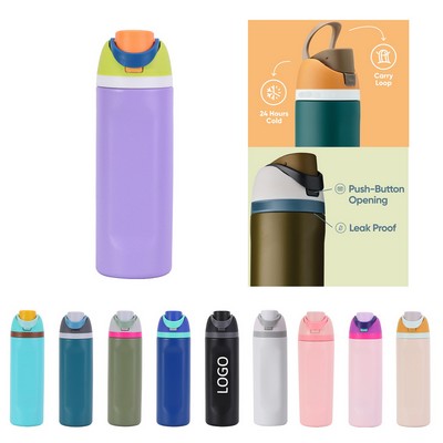Custom Easy Sip Vacuum Insulation Water Bottle