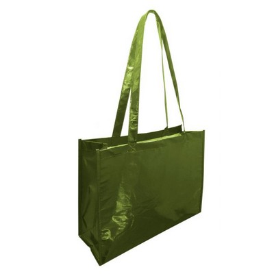 Print Metallic Large Tote Bag