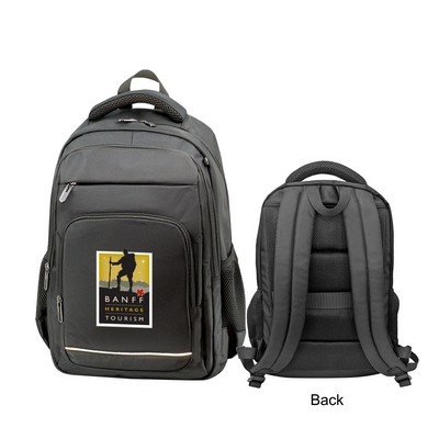 900D Blend Fabric Bull Denim Polyester Backpack