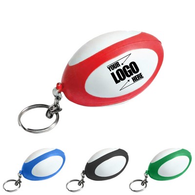 Rugby Football Stress Reliever Keychain