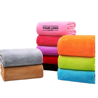 Cozy Coral Fleece Blanket
