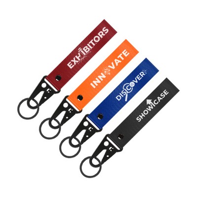 Heavy-Duty Nylon Motorcycle Wristlet with Black Eagle Mouth Buckle