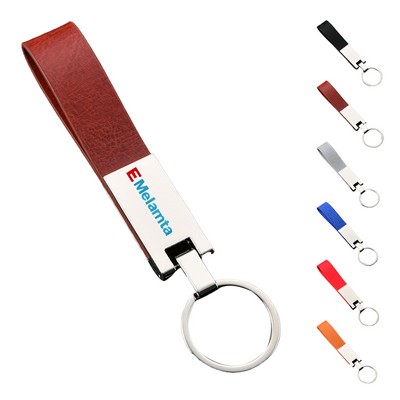 Leatherette Key Ring