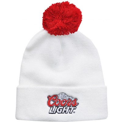 Pom-Pom Cuff Toque Beanie