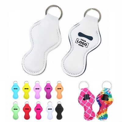 Chapstick Lipstick Holder Keychain
