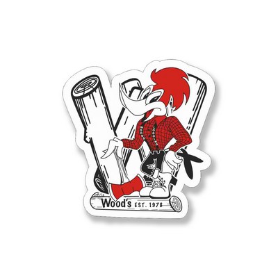 Decal On White Vinyl Material - Laminated For Extended Outdoor Use (3"X4.5")