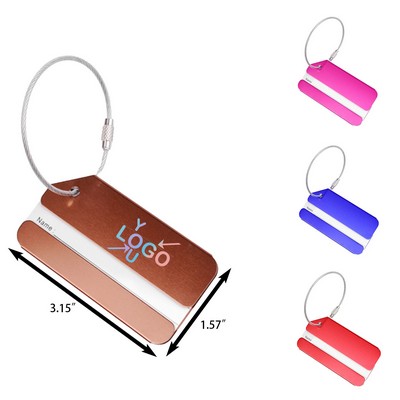 Aluminum Airplane Journey Luggage Label