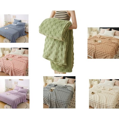 Ultra-Soft Plaid Fleece Blanket