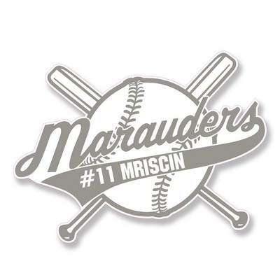 Decal On White Vinyl Material - Laminated For Extended Outdoor Use (10"X8.5")