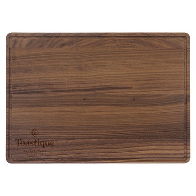 13¾" x 9¾" Walnut Cutting Board with Juice Groove