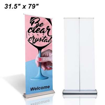 Retractable Banner Stand with Aluminum Frame