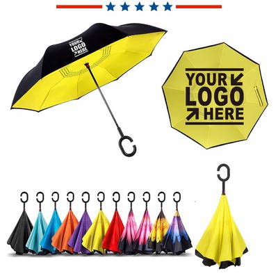 C-Shaped Handle Inversion Umbrella