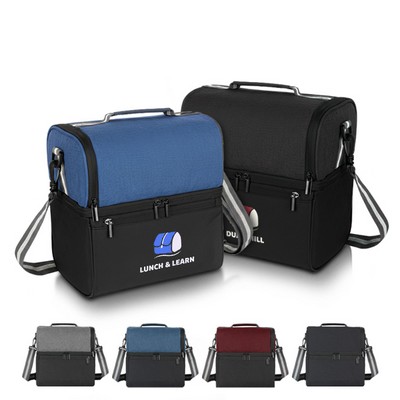 14-Can Dual Compartment Insulated Cooler Bag