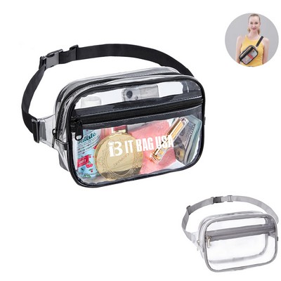 Waterproof Transparent Fanny Pack with Adjustable Strap