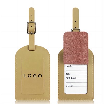 Custom Leather Luggage Tag