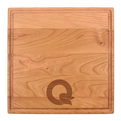 12 x 12" Cherry Square Cutting Board with Juice Groove