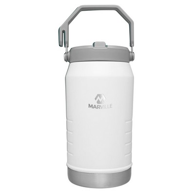 Stanley® IceFlow 64oz Flip Straw Jug, white - Etched