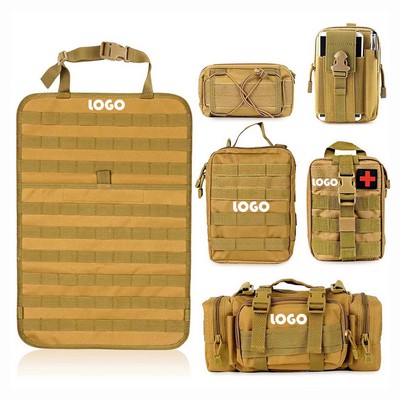 Car Seat Back Organizer - 6-Piece Storage Hanging Pouch Set