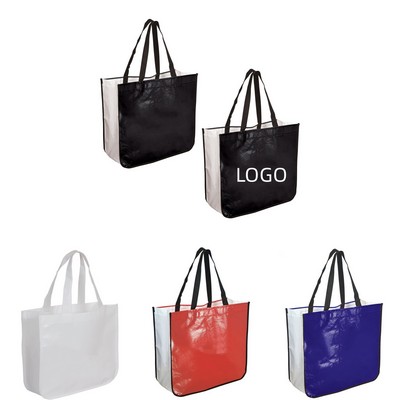 Extra Large Laminated Shopping Tote Bag