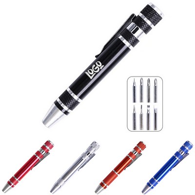 8" 1 Aluminum Precision Screwdriver Set