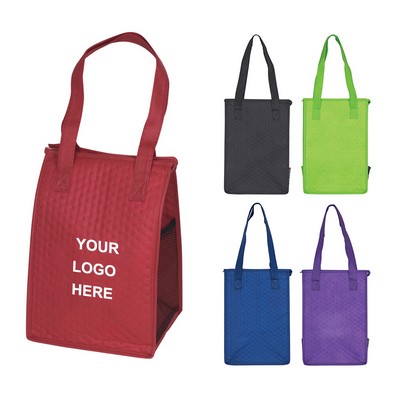 Insulated Lunch Tote With Mesh Pocket