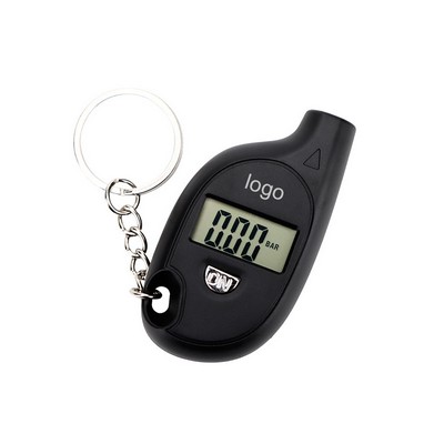 Mini Digital Tire Pressure Gauge Keychain